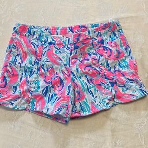 Lilly Pulitzer Hazelle Stretch Short Cosmic Coral Cracked